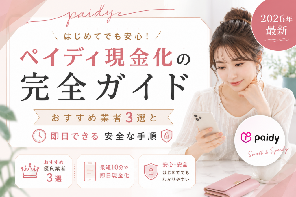 ペイディ現金化の完全ガイド|おすすめ業者3選と即日できる安全な手順